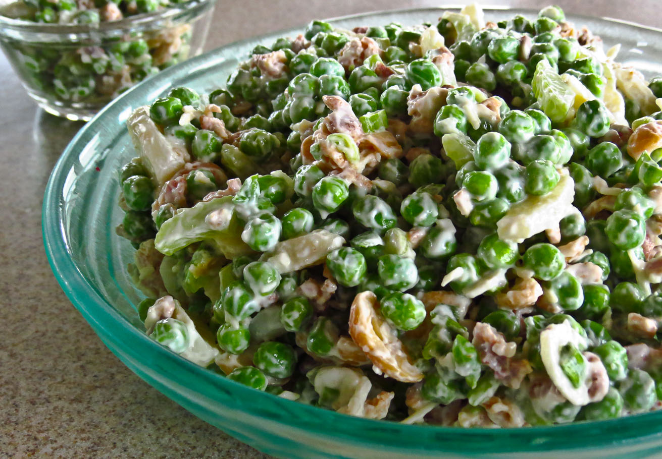 easy pea salad with eggs